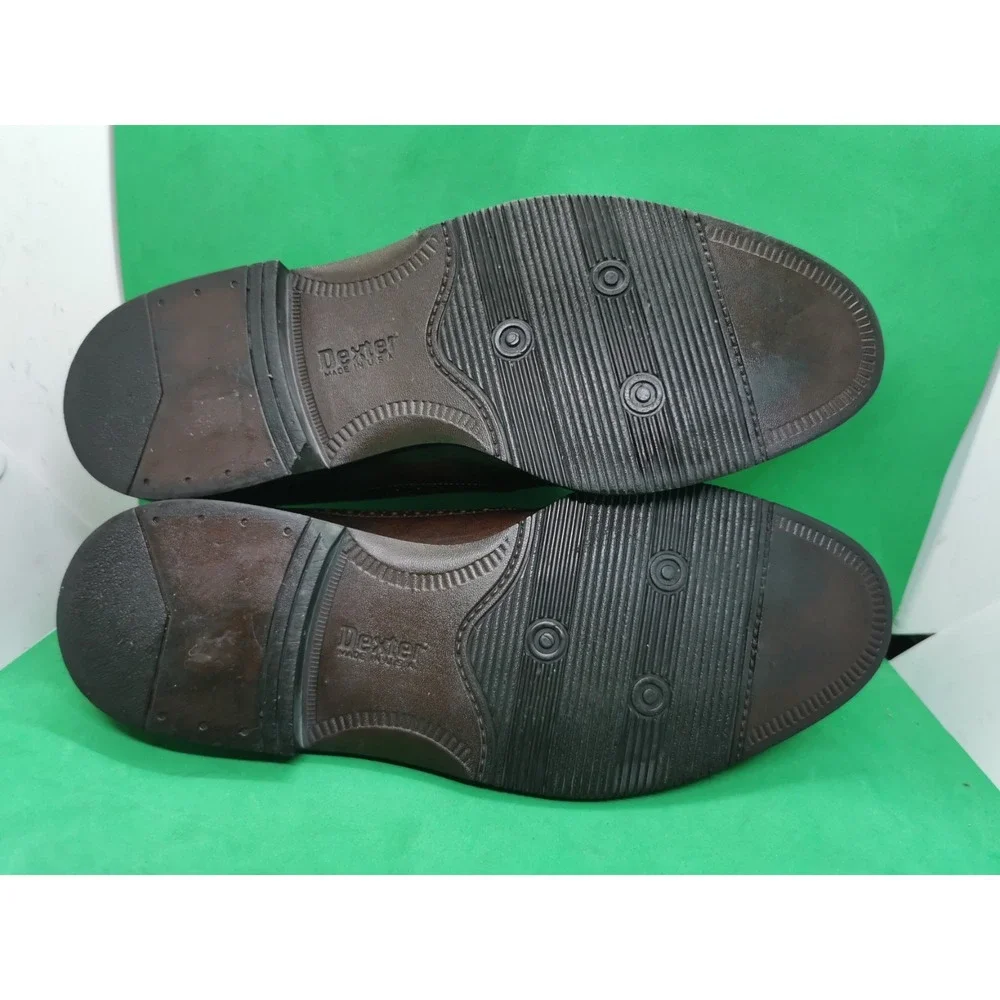 Vintage Dexter USA Mens Brown Leather Wingtip Oxford Dress Shoes Size 11.5 M